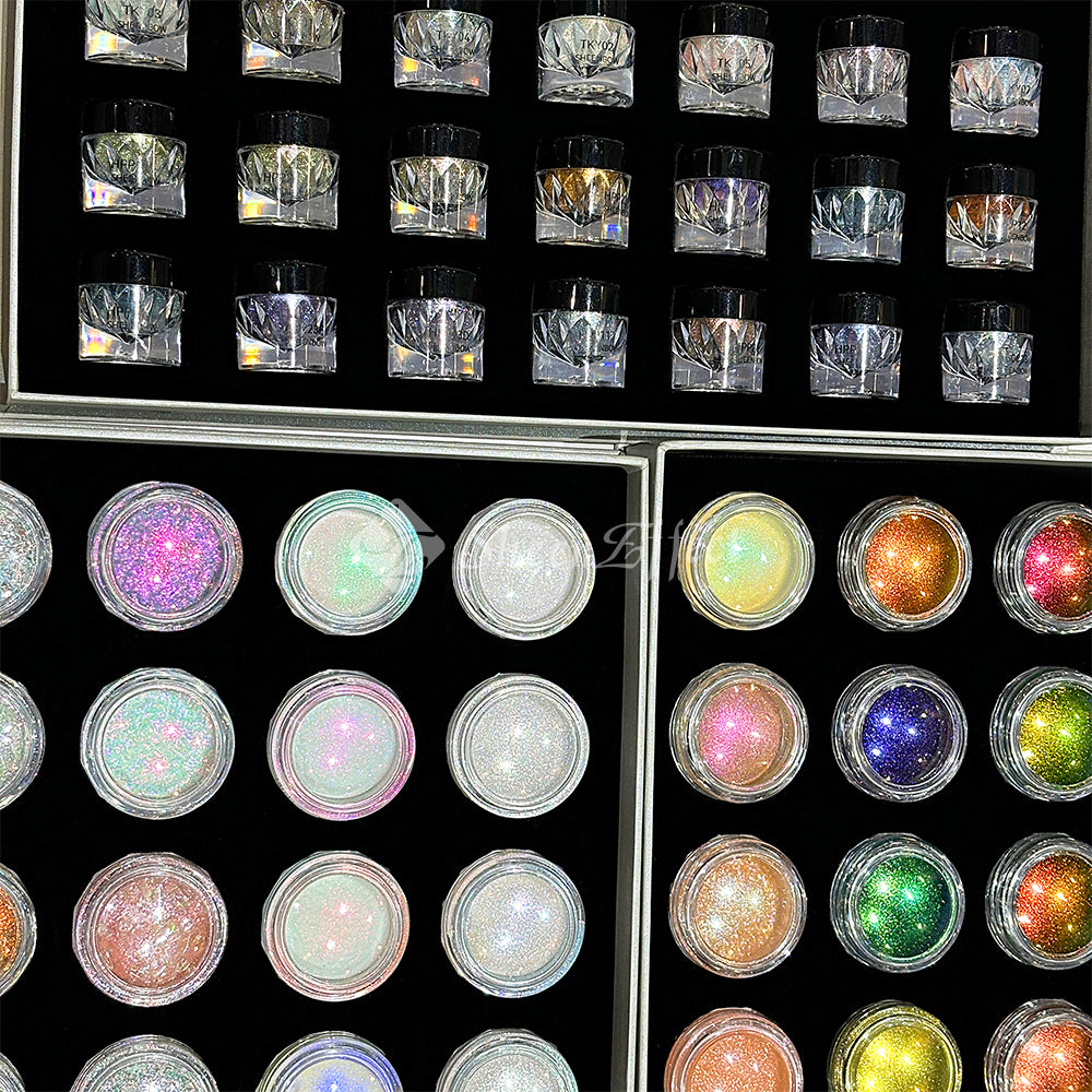 SheenEffect Multi-Use Glitter Kit | Customizable Cosmetic Glitter Jars – Vegan, Cruelty-Free & Long-Lasting Adhesion