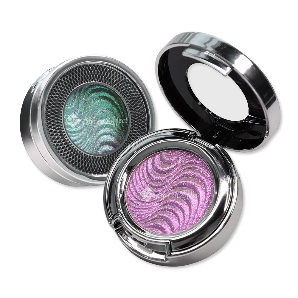 Chameleon Multichrome Pressed Eyeshadow Palette Color Shift | Customizable Cosmetic Artistry | Long-Wear Formula