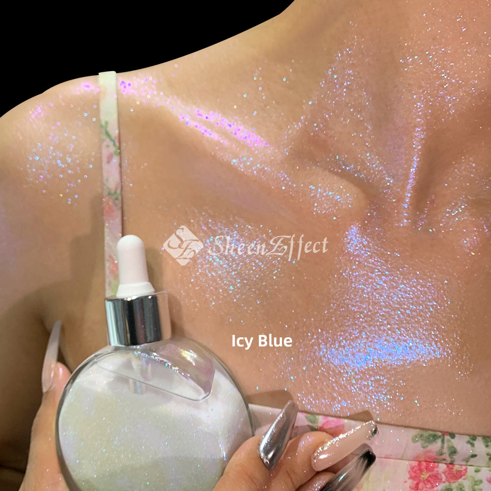SheenEffect Stardust Body Highlighter Liquid Vegan Illuminating Glow Drops for Face & Body