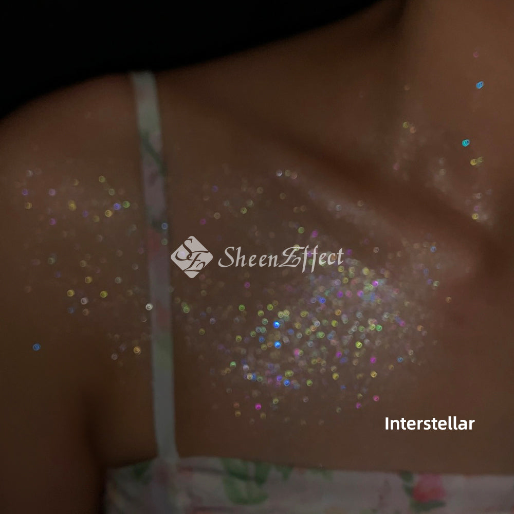 SheenEffect Stardust Body Highlighter Liquid Vegan Illuminating Glow Drops for Face & Body
