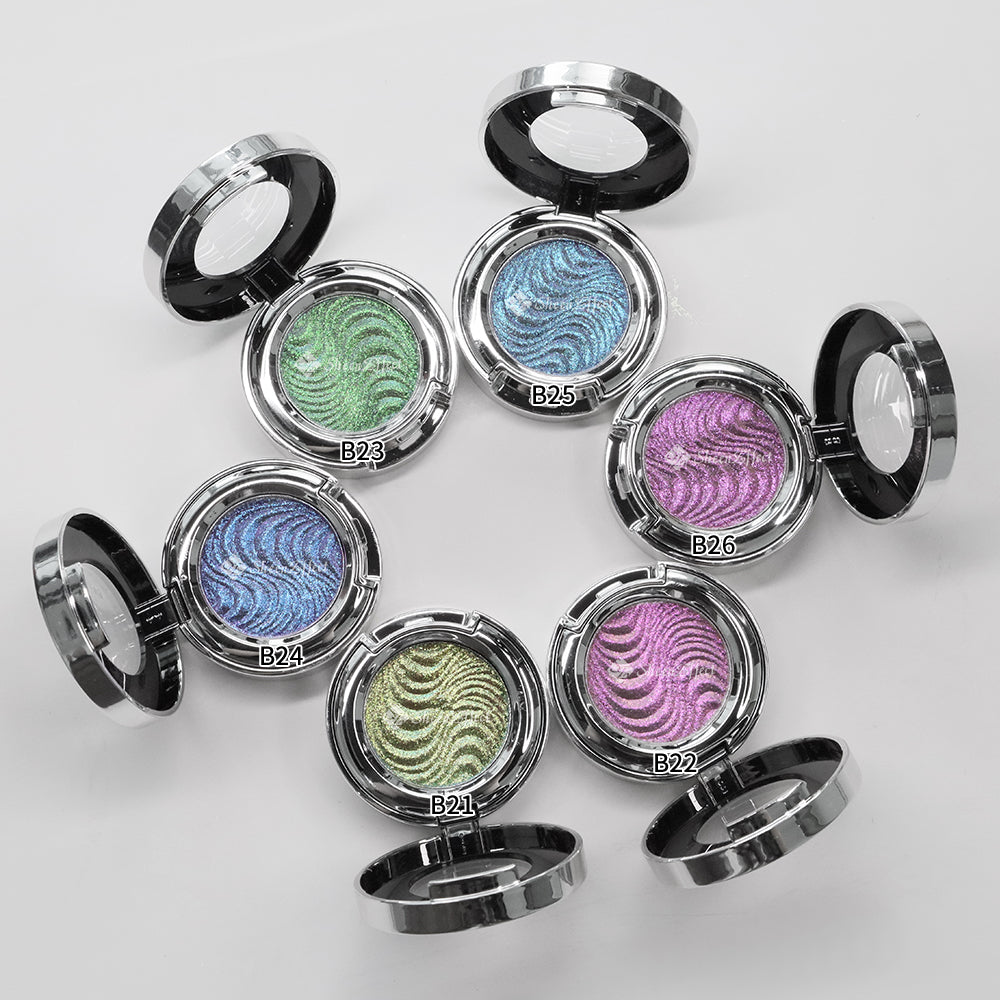 Chameleon Multichrome Pressed Eyeshadow Palette Color Shift | Customizable Cosmetic Artistry | Long-Wear Formula