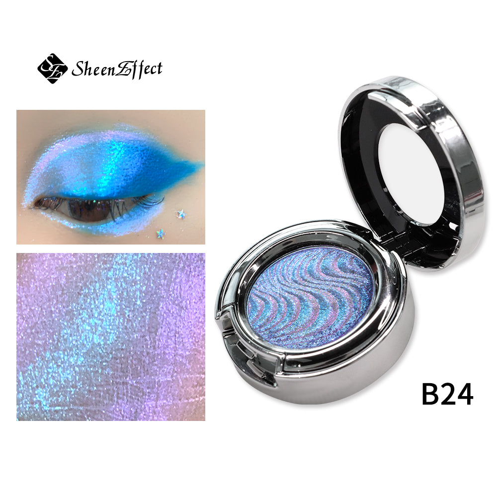 Chameleon Multichrome Pressed Eyeshadow Palette Color Shift | Customizable Cosmetic Artistry | Long-Wear Formula