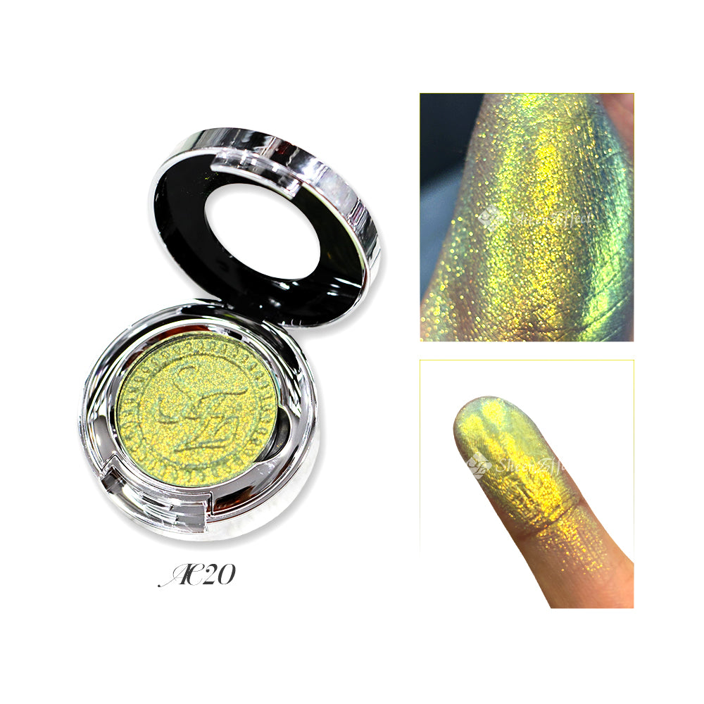 Chameleon Glow Light-Responsive Eyeshadow – No-Pigment Technology | Skin-Adaptive Color Shift | Customizable Formulas
