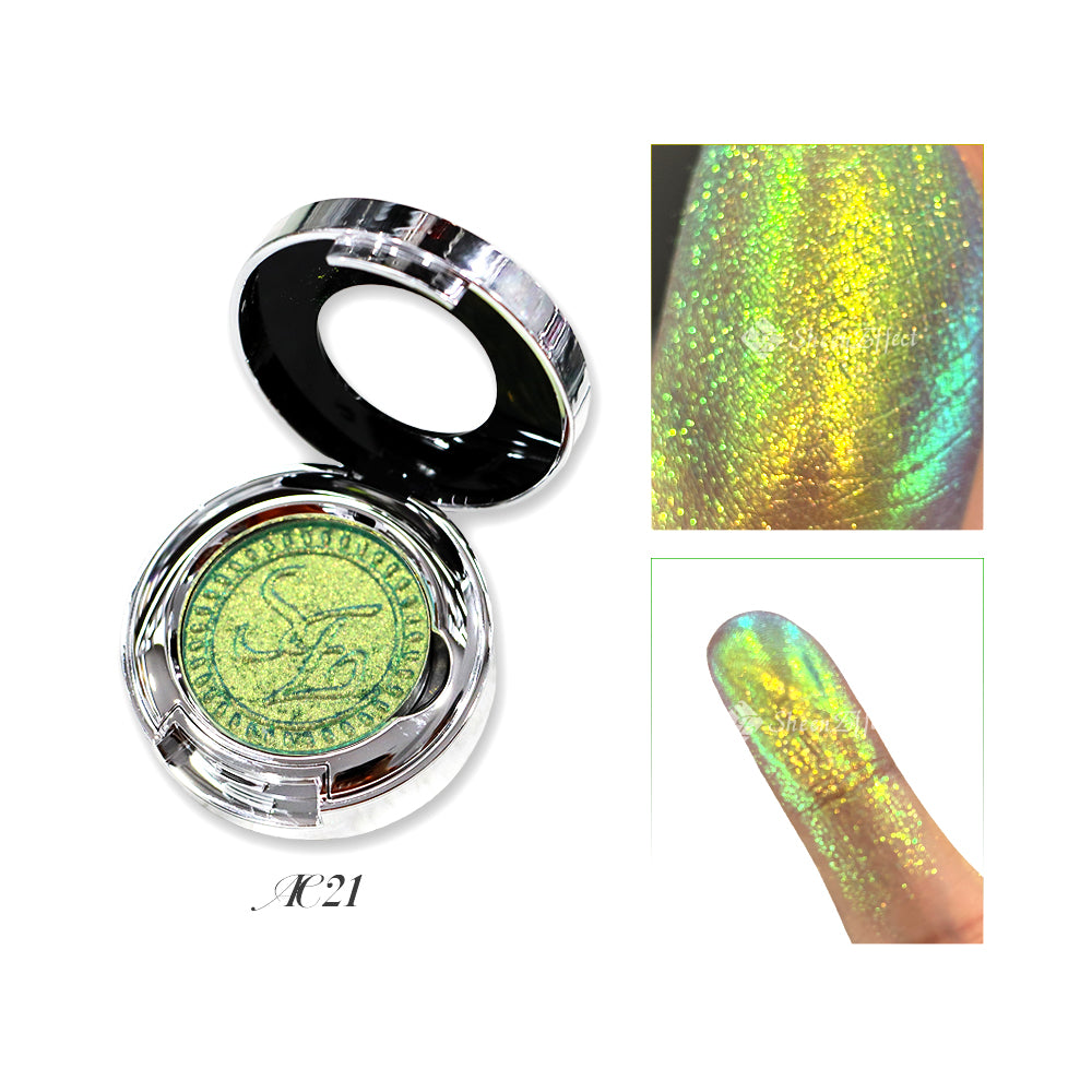 Chameleon Glow Light-Responsive Eyeshadow – No-Pigment Technology | Skin-Adaptive Color Shift | Customizable Formulas