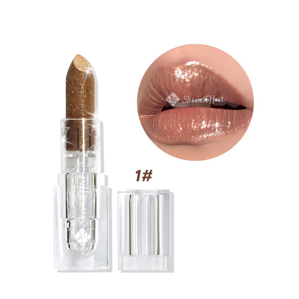 SheenEffect Holographic Black Lipstick – Multi-Dimensional Metallic Finish | Long-Lasting Hydration | Customizable Cosmetic Formulas
