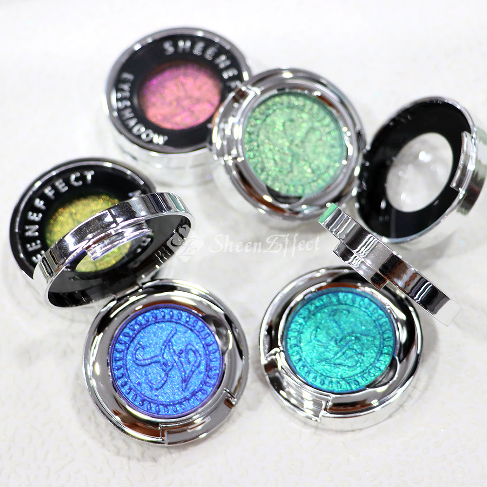 Chameleon Glow Light-Responsive Eyeshadow – No-Pigment Technology | Skin-Adaptive Color Shift | Customizable Formulas