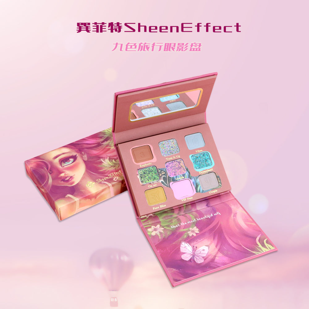 Sheeneffect High Quality 9 colors Eye Shadow Professional Makeup Products Eyeshadow Palette Cosmetics