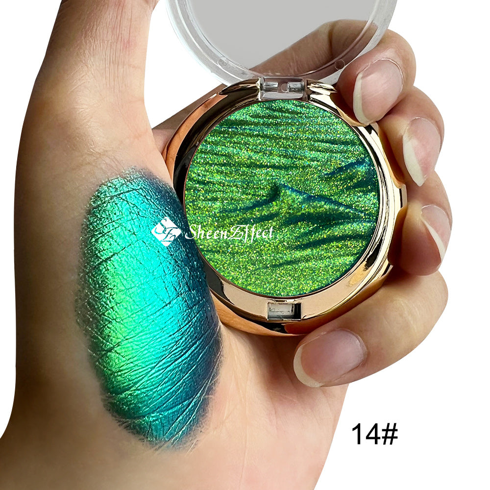 Mountain Relief Highlighter Palette – 3D Embossed Design, Multi-Use Radiant Pigments