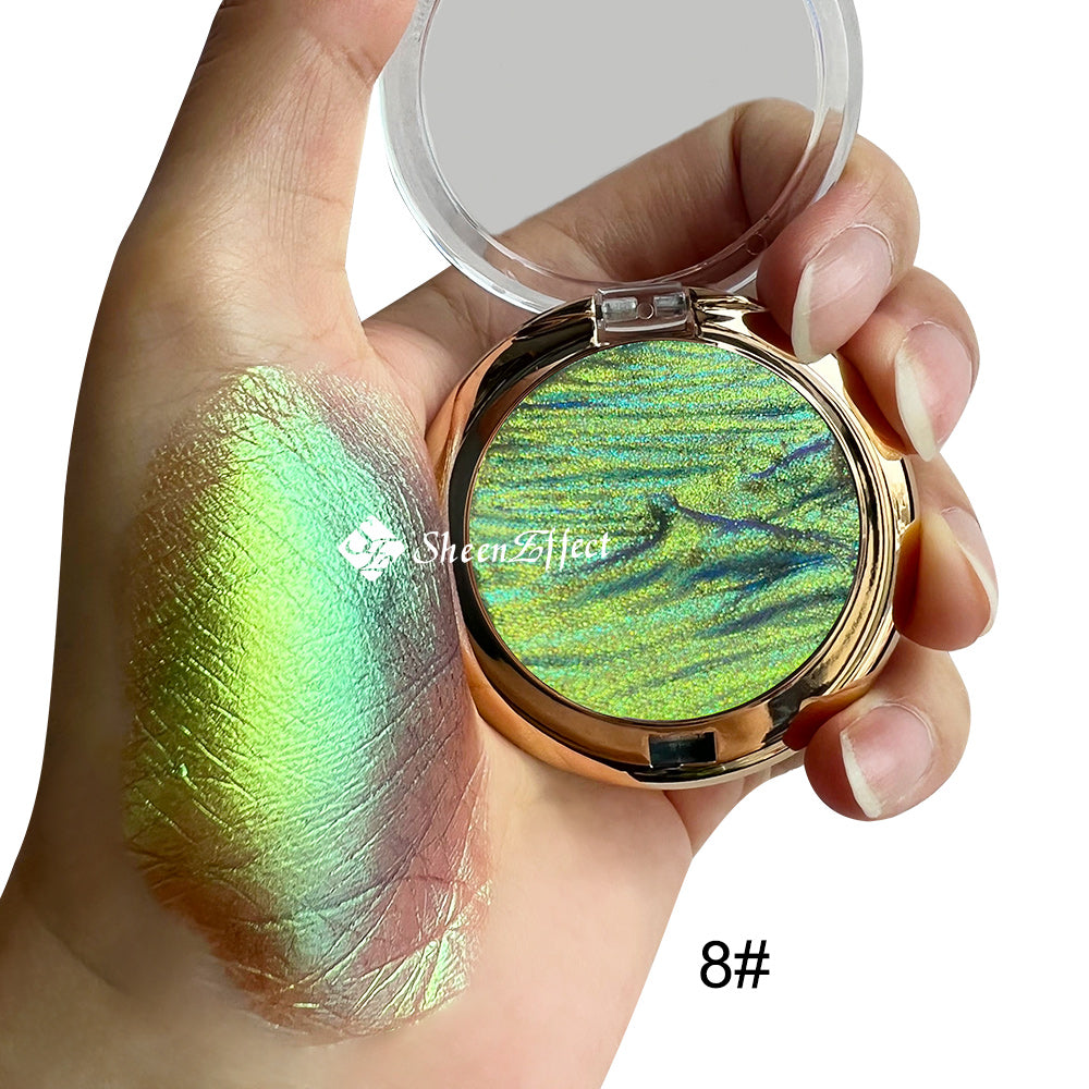 Mountain Relief Highlighter Palette – 3D Embossed Design, Multi-Use Radiant Pigments