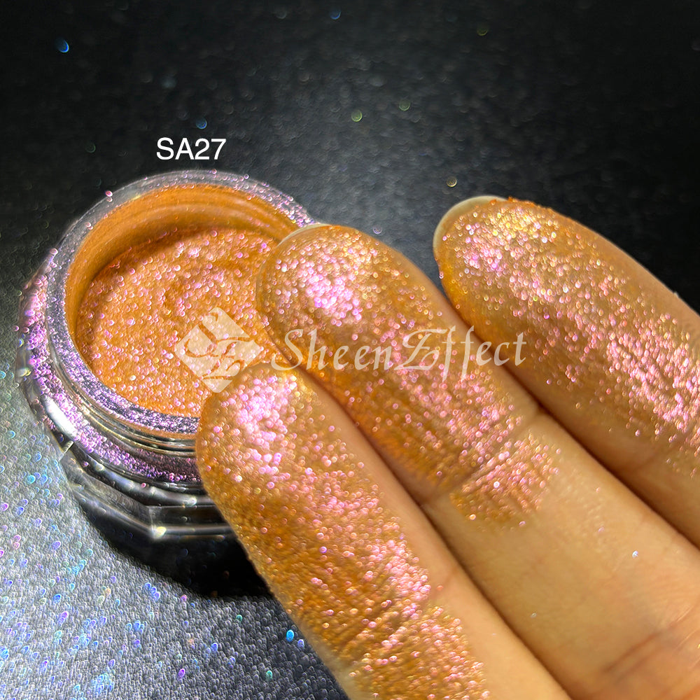 Sheen Effect Diamond Star Recolored Powder - Multichrome Pigment for Cosmic Makeup, Nails & Art