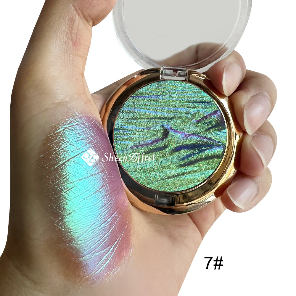Mountain Relief Highlighter Palette – 3D Embossed Design, Multi-Use Radiant Pigments