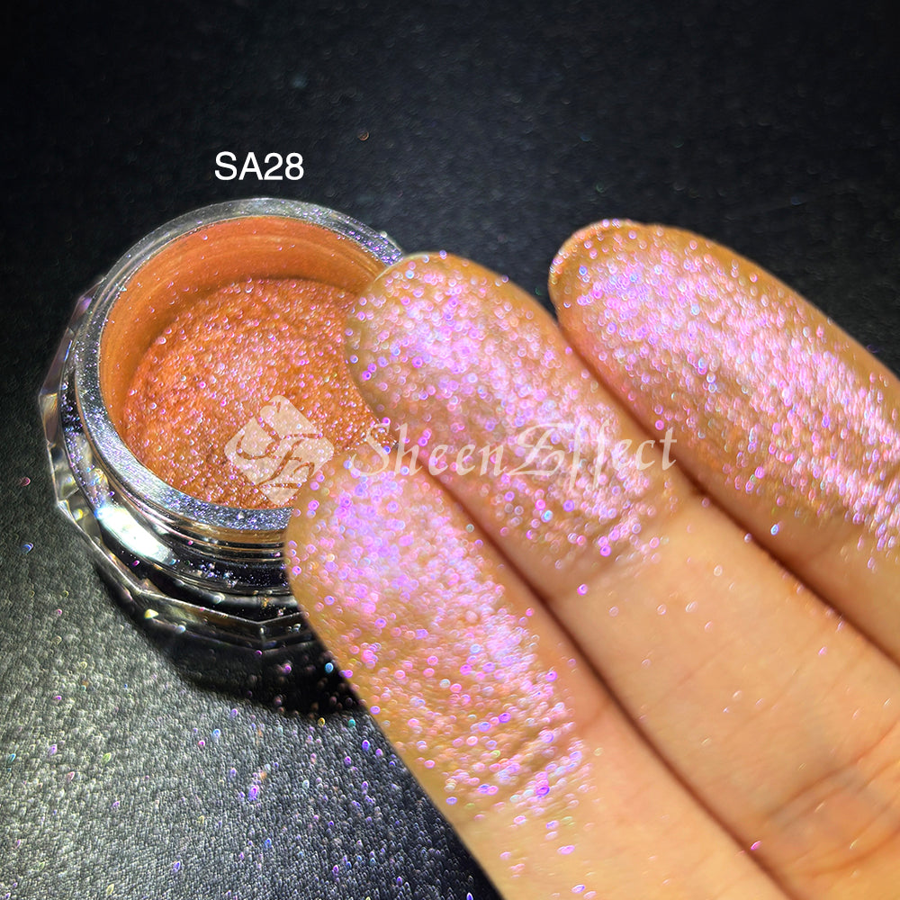 Sheen Effect Diamond Star Recolored Powder - Multichrome Pigment for Cosmic Makeup, Nails & Art
