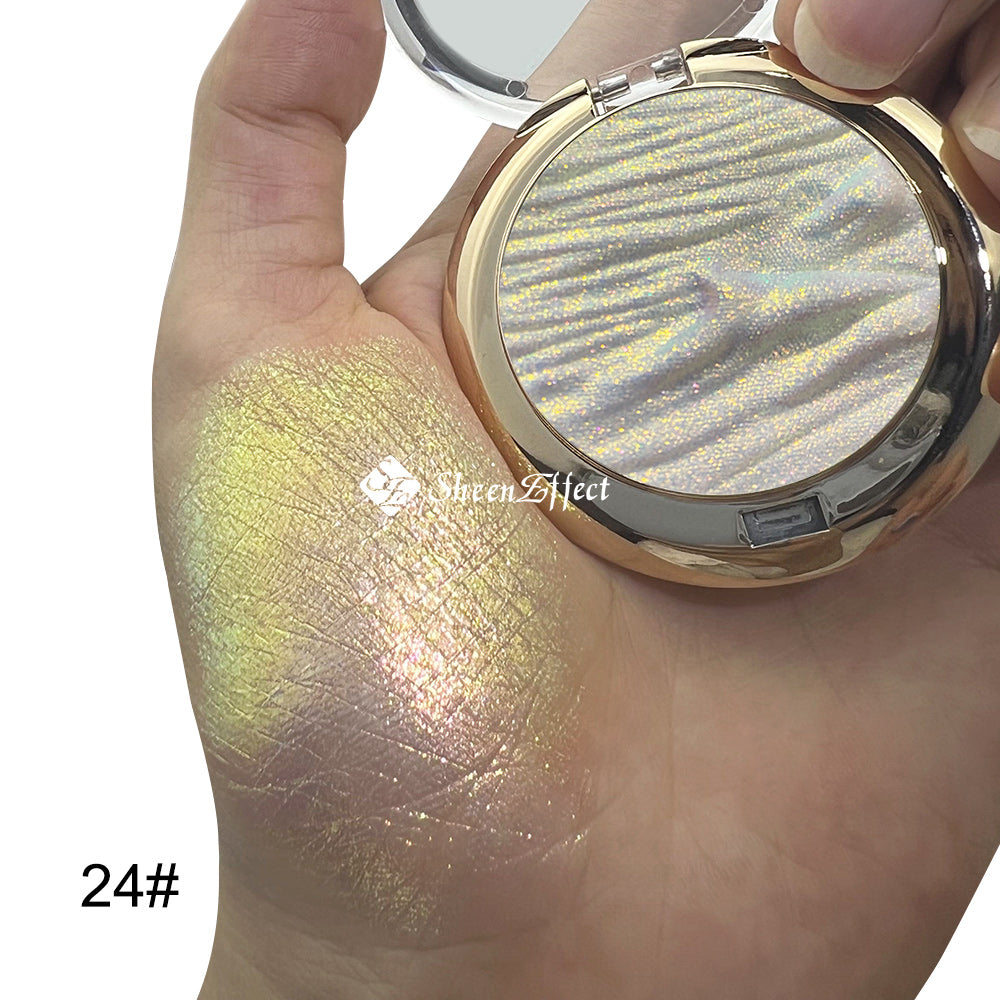 Mountain Relief Highlighter Palette – 3D Embossed Design, Multi-Use Radiant Pigments