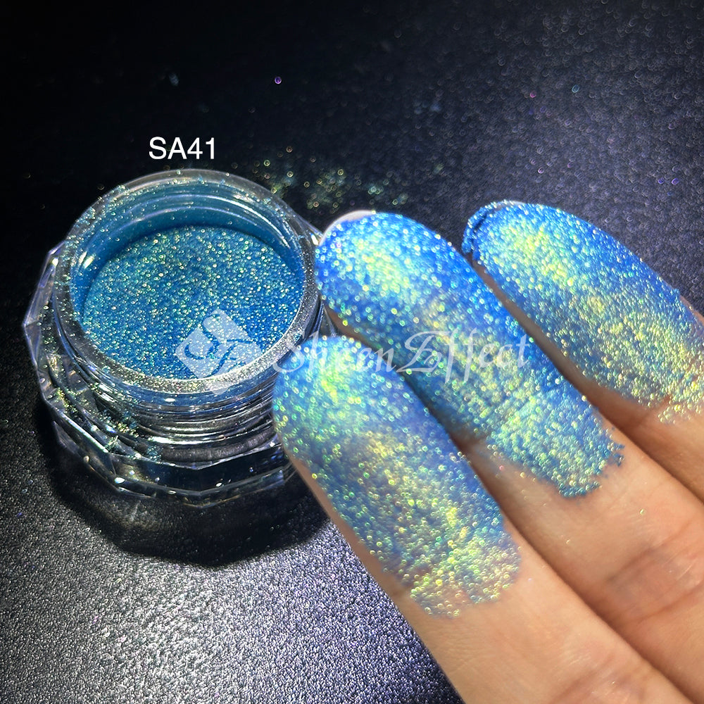 Sheen Effect Diamond Star Recolored Powder - Multichrome Pigment for Cosmic Makeup, Nails & Art
