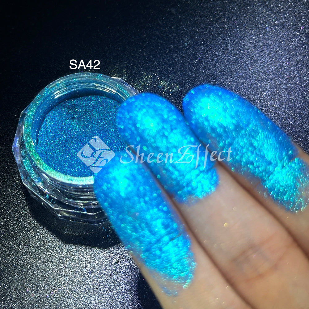 Sheen Effect Diamond Star Recolored Powder - Multichrome Pigment for Cosmic Makeup, Nails & Art