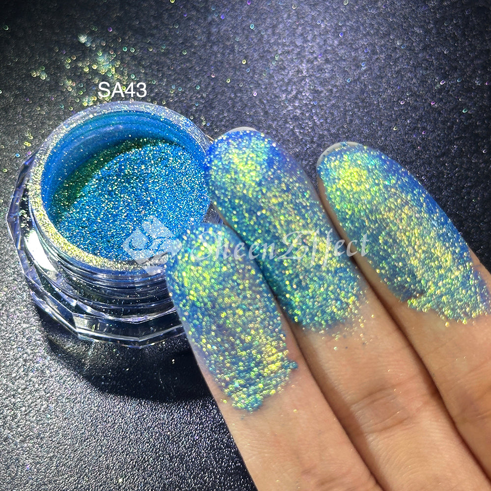 Sheen Effect Diamond Star Recolored Powder - Multichrome Pigment for Cosmic Makeup, Nails & Art