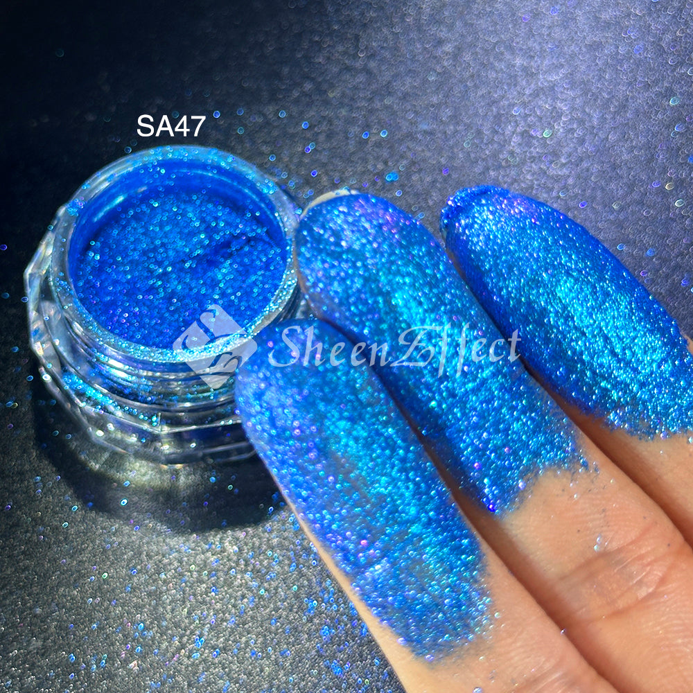 Sheen Effect Diamond Star Recolored Powder - Multichrome Pigment for Cosmic Makeup, Nails & Art