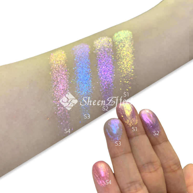 SheenEffect Vegan chameleon Glow Duo - Multidimensional Blush & Highlighter Palette