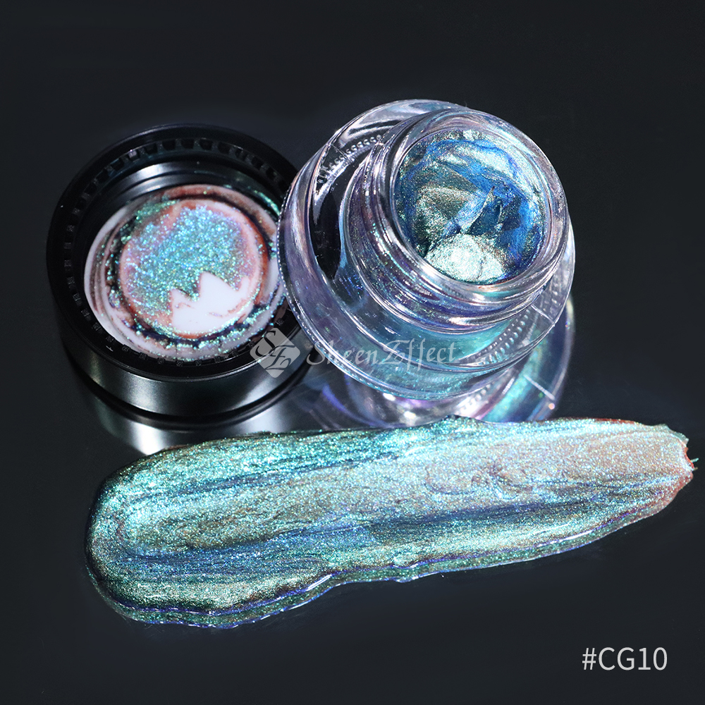 Metallic Chameleon Cream Eyeshadow – Light-Activated Color Shift, 24H Hydrating Formula