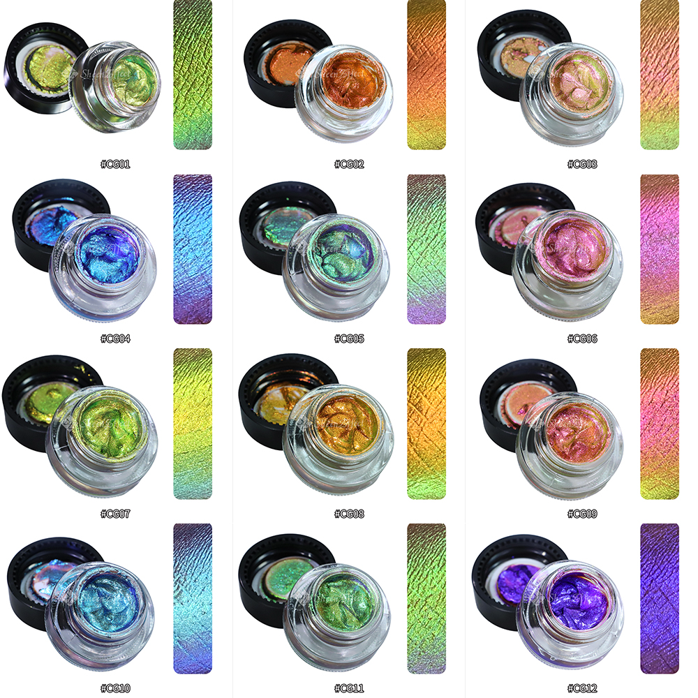 Metallic Chameleon Cream Eyeshadow – Light-Activated Color Shift, 24H Hydrating Formula