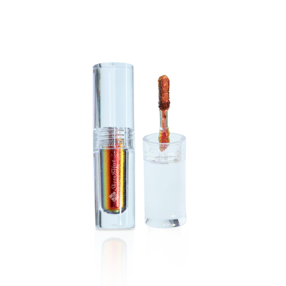 Chameleon Liquid Eyeshadow – Black-to-Red Color Shift, 18H Crease-Proof Metallic Finish